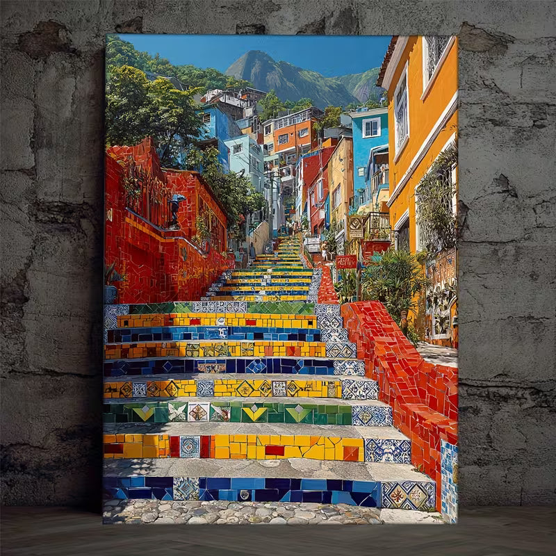 Quadro escadarias Selaron